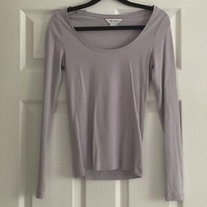 Club Monaco Bowee Lavender Long Sleeve T - Size XS